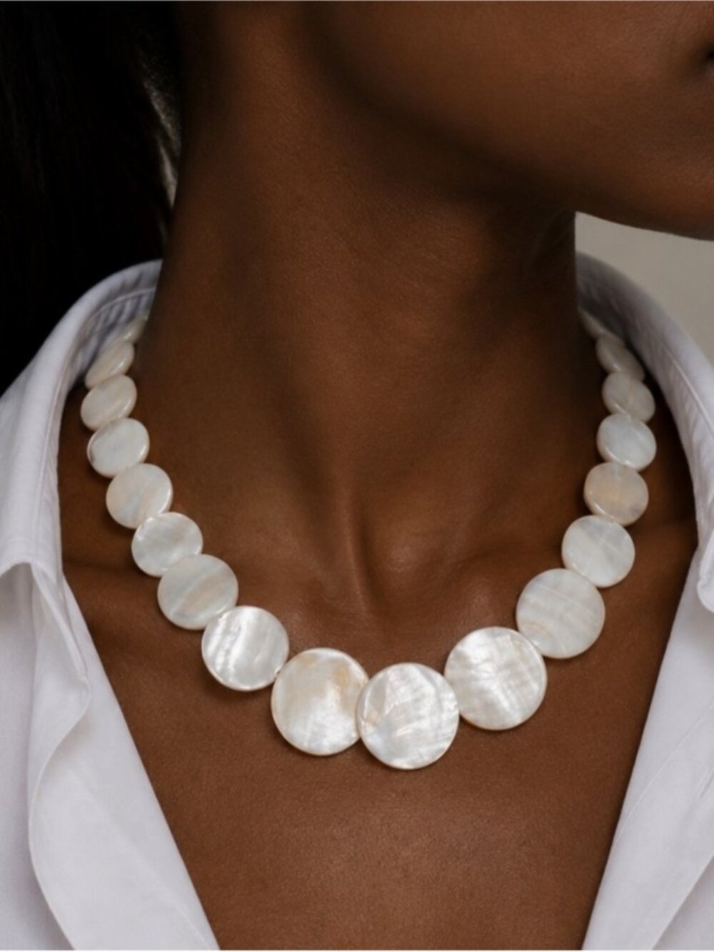 New! Coastal Teardrop Shell Necklace NWOT (5009)